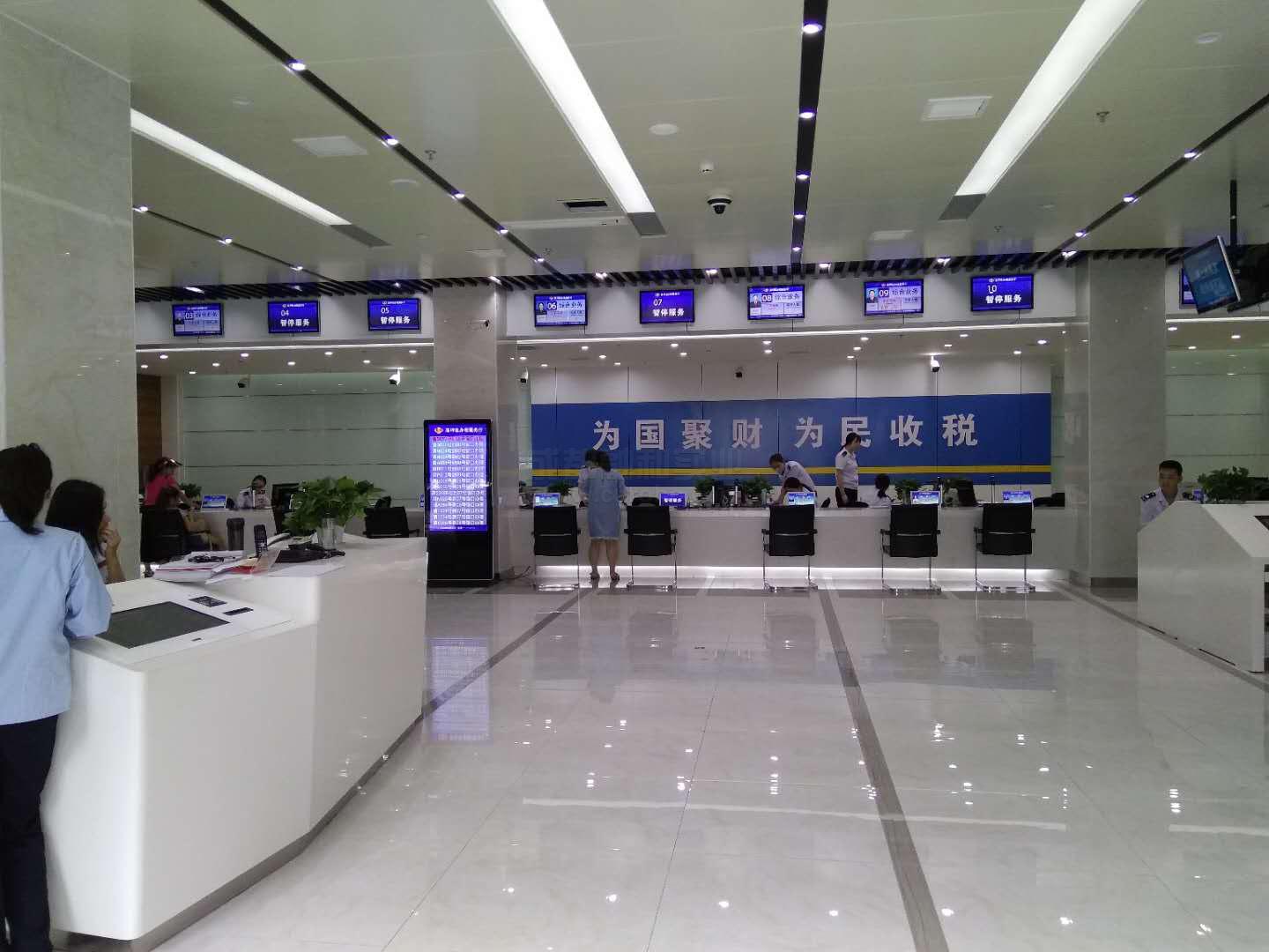 排队系统之头顶横屏液晶显示,评价器安装配置 