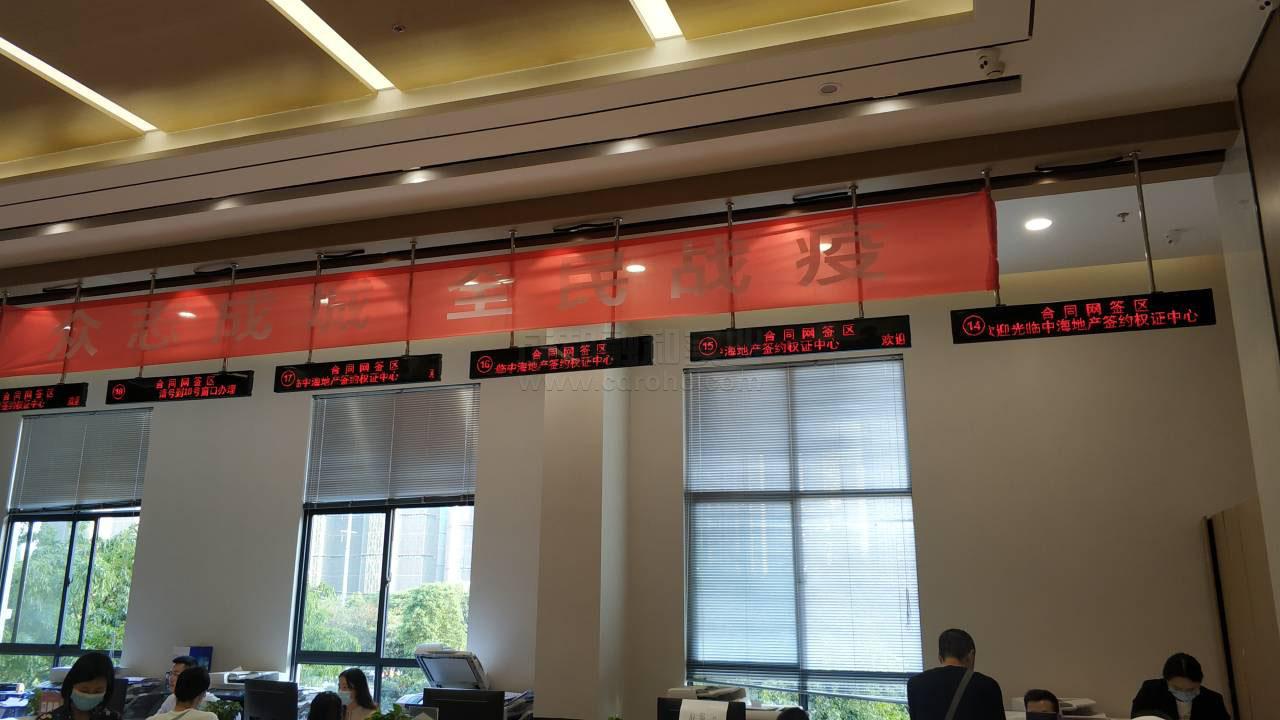 业务区名称显示,排队喊号器