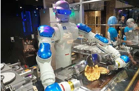 没有烟火的人工智能食堂现身社区效果图