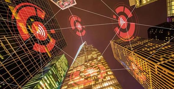 智能化技术应用在智能化建筑业方面发挥的狂热。效果图