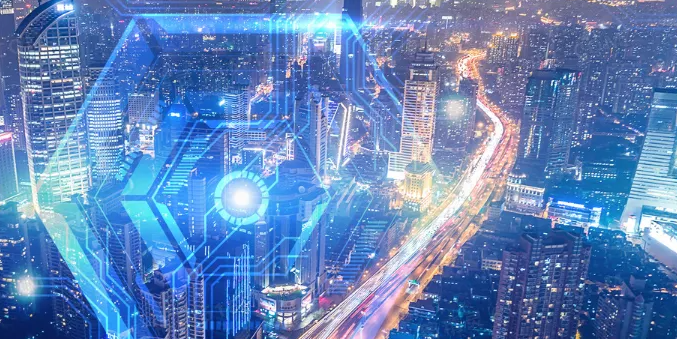 节约智能建筑能源所衍生的人工智能。效果图