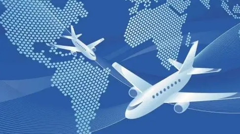 智能数字技术与数据分析保障航空出行安全。效果图